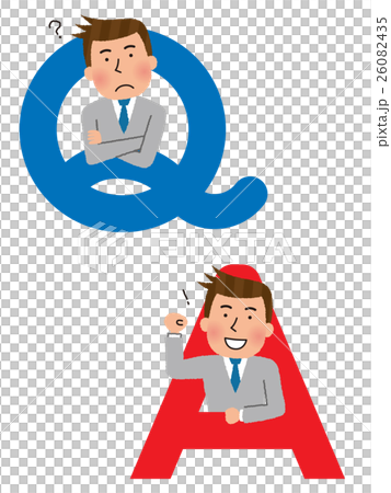 Q&Aの男性社員 Q&Aの男性社員 26082435