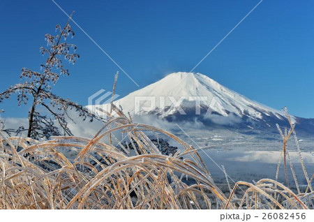 雨氷と富士 26082456