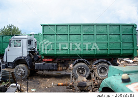 Russian garbage truck kamaz on a dump 26083583