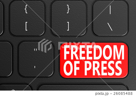 Freedom Of Press on black keyboard Freedom Of Press on black keyboard 26085488