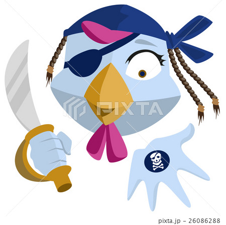 Bird Pirate with saber shows black mark. Blue Bird Pirate with saber shows black mark. Blue 26086288