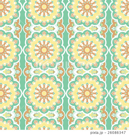Seamless hand drawn mandala pattern. 26086347