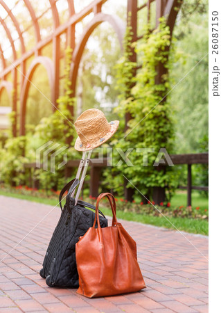 Travel bags and hat, summer travelling holiday Travel bags and hat, summer travelling holiday 26087150
