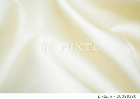 シャンパンゴールドのサテン生地 26088330