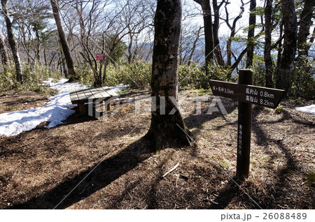 甲相国境尾根 ブナ沢ノ頭の道標 26088489