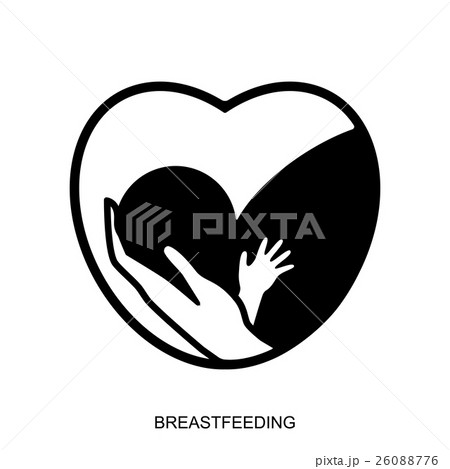 Breastfeeding logo isolated 26088776