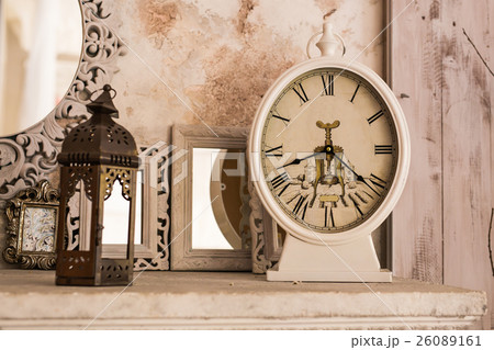 Vintage clock. Retro still life 26089161