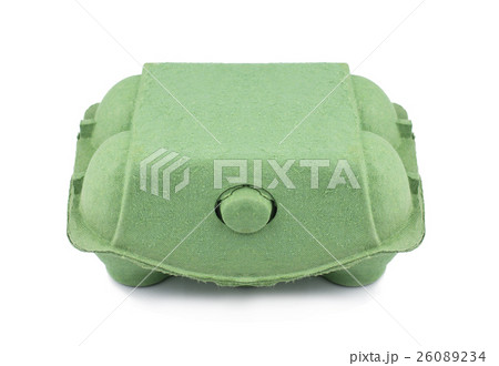 Green eco egg cardboard packaging 26089234