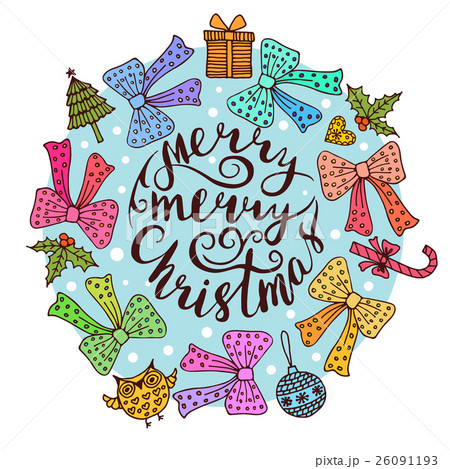 Christmas frame template card. 26091193