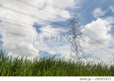 High voltage towers. 26091925
