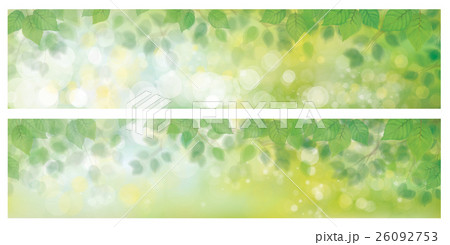 Vector green leaves backgrounds. 26092753