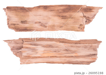 Old planks isolated on white. 26095198