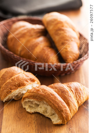 Tasty buttery croissants. Tasty buttery croissants. 26097577