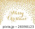 Gold confetti Christmas card 26098123