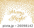Gold glitter confetti Christmas card 26098142