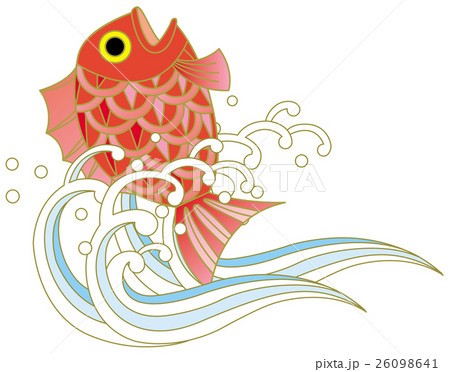 鯛 縁起物のイラスト素材