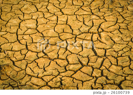 Background of dry cracked soil dirt 26100739