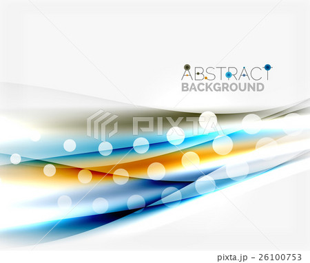 Blurred color waves, lines. Vector abstract 26100753
