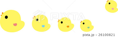 年賀2017 酉年 ひよこ行列 にわとり 年賀2017 酉年 ひよこ行列 にわとり 26100821