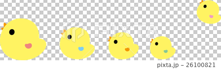 年賀2017 酉年 ひよこ行列 にわとり 年賀2017 酉年 ひよこ行列 にわとり 26100821