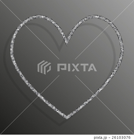 Frame Silver Sequins Heart. Glitter, sparkle. Frame Silver Sequins Heart. Glitter, sparkle. 26103076