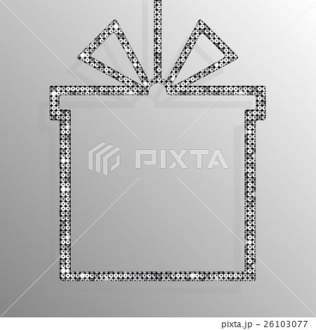 Frame Silver Sequins Gift Box. Gift. Surprise. Frame Silver Sequins Gift Box. Gift. Surprise. 26103077