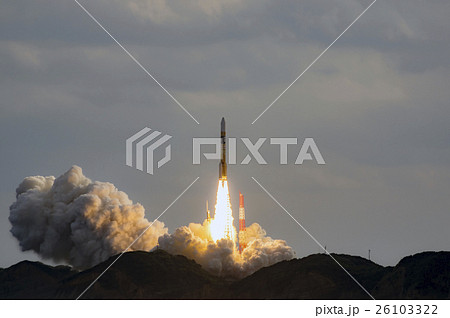 種子島　ロケット　打ち上げ　H-IIA F31　ひまわり9号　 26103322