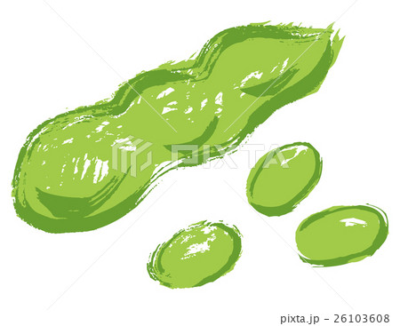 枝豆のイラスト素材