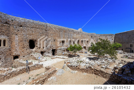 inside Chlemoutsi fortress in Ilia, Peloponnese inside Chlemoutsi fortress in Ilia, Peloponnese 26105432