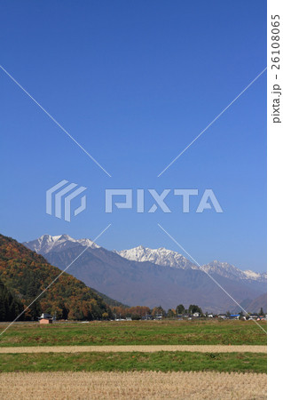 北アルプス後立山連峰　冠雪 26108065