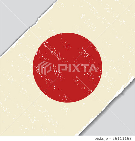 Japanese grunge flag. Vector illustration. 26111168