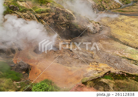 Eruption Bolshoy Big Geyser in Valley of Geysers. 26112838