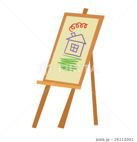 Easel art board vector 26113001