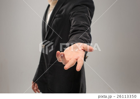 Dressed in a business suit caucasian male hand Dressed in a business suit caucasian male hand 26113350