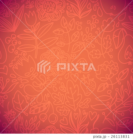 Stylish floral seamless vector background. Vintage 26113831