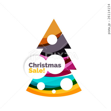 Abstract Christmas sale banner design with blank 26114154