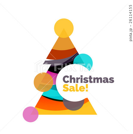 Abstract Christmas sale banner design with blank 26114155