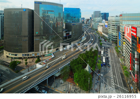 数寄屋橋交差点と周囲の都市風景 数寄屋橋交差点と周囲の都市風景 26116955