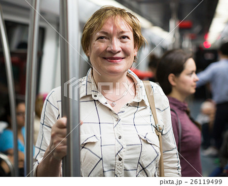 mature woman underground passenger mature woman underground passenger 26119499