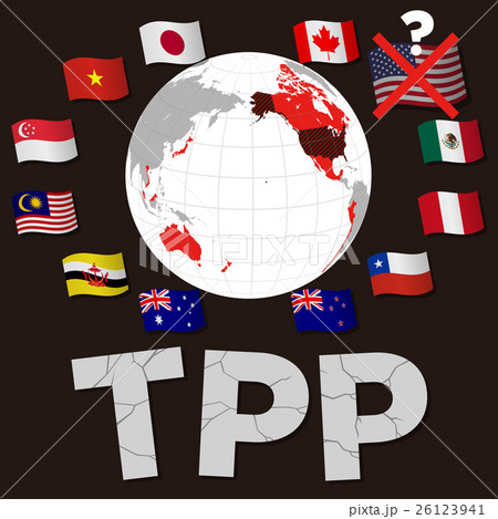TPPのアメリカ離脱 TPPのアメリカ離脱 26123941