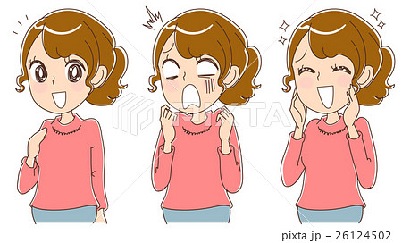 女性のイラスト（セット） 26124502