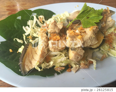 horizontal photo of steamed Mekong giant catfish horizontal photo of steamed Mekong giant catfish 26125815
