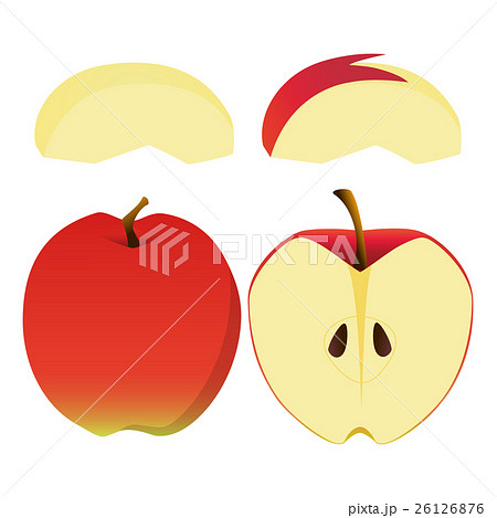 りんごのイラストのイラスト素材 26126876 Pixta