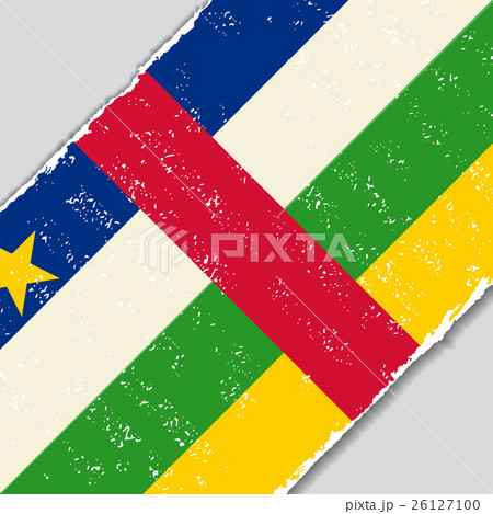Central African Republic grunge flag. Vector 26127100