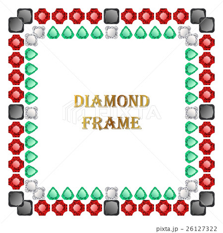 Diamonds square frame 26127322