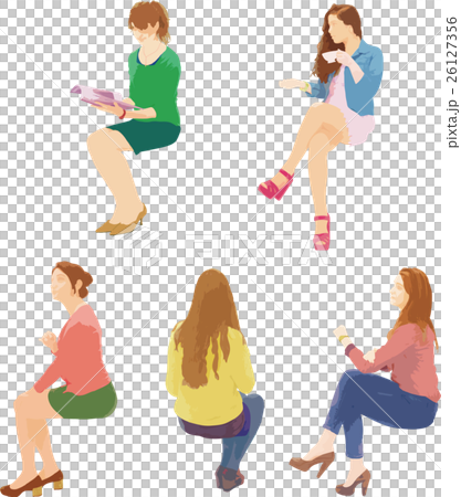 Sitting foreign woman clipart Sitting foreign woman clipart 26127356