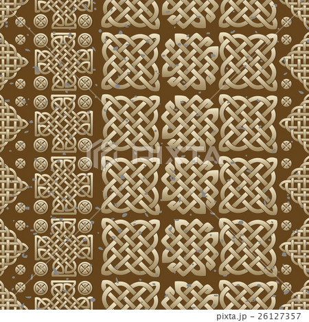 Celtic knot seamless pattern 26127357