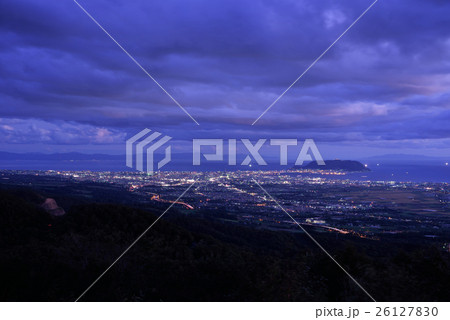 城岱牧場展望台からの函館裏夜景 26127830