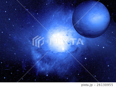 Stars, dust and gas nebula in a far galaxy Stars, dust and gas nebula in a far galaxy 26130955