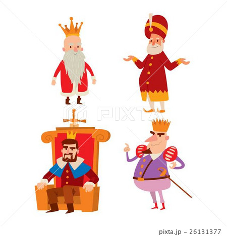 Kings cartoon vector set. 26131377